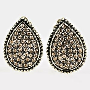 Copper CLIP ON fashion earring